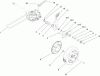 Rasenmäher 22168 - Toro 21" Heavy-Duty Recycler Mower (SN: 260000001 - 260999999) (2006) Spareparts REAR DRIVE AND WHEEL ASSEMBLY