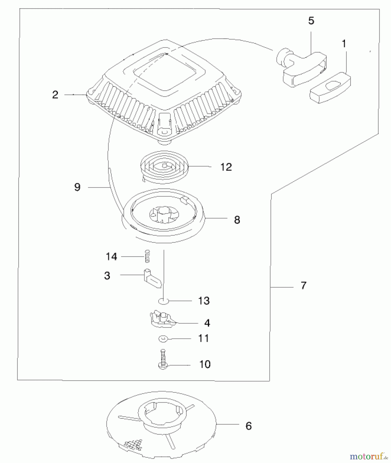  Rasenmäher 22171 - Toro Recycler Mower (SN: 200000001 - 200999999) (2000) STARTER