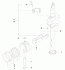 Rasenmäher 22172 - Toro Recycler Mower (SN: 200000001 - 200999999) (2000) Spareparts PISTON/CRANKCASE