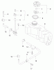 Rasenmäher 22172 - Toro Recycler Mower (SN: 220000001 - 220999999) (2002) Spareparts FUEL TANK AND FUEL VALVE ASSEMBLY