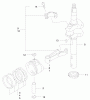 Rasenmäher 22172 - Toro Recycler Mower (SN: 230000001 - 230999999) (2003) Spareparts PISTON AND CRANKSHAFT ASSEMBLY