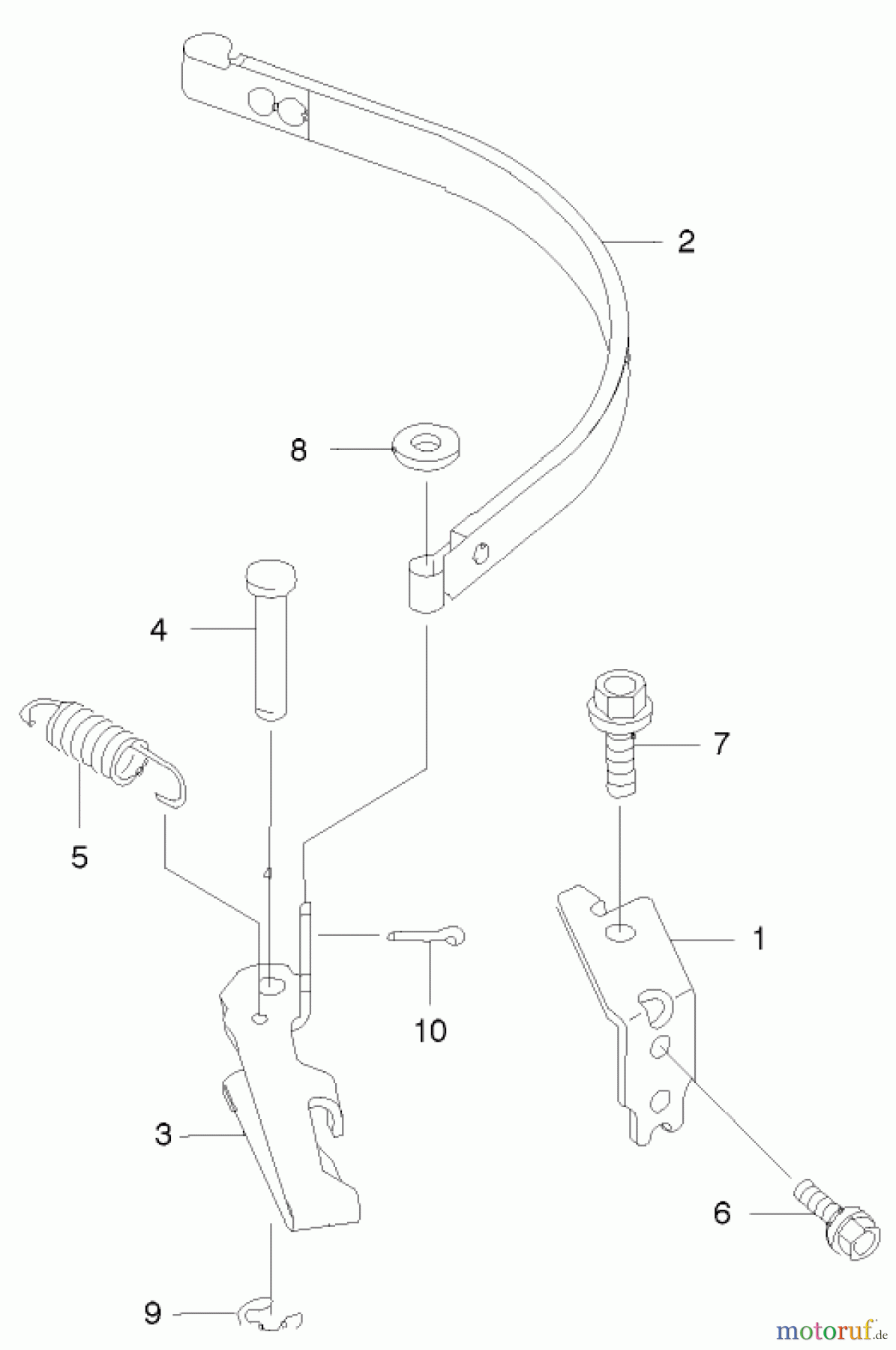  Rasenmäher 22174 - Toro 53cm Heavy-Duty Recycler Mower (SN: 210000001 - 210999999) (2001) BRAKE BAND ASSEMBLY