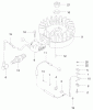 Rasenmäher 22174 - Toro 53cm Heavy-Duty Recycler Mower (SN: 210000001 - 210999999) (2001) Spareparts FLYWHEEL AND IGNITION ASSEMBLY