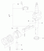 Rasenmäher 22174 - Toro 53cm Heavy-Duty Recycler Mower (SN: 210000001 - 210999999) (2001) Spareparts PISTON AND CRANKSHAFT ASSEMBLY