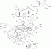 Rasenmäher 22176 - Toro 21" Heavy-Duty Recycler Mower (SN: 250000001 - 250999999) (2005) Spareparts DECK, CHUTE AND WHEEL ASSEMBLY