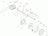 Rasenmäher 22176 - Toro 21" Heavy-Duty Recycler Mower (SN: 250000001 - 250999999) (2005) Spareparts GEARCASE AND REAR WHEEL ASSEMBLY