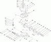 Rasenmäher 22176TE - Toro 53cm Heavy-Duty Recycler Mower (SN: 270000001 - 270999999) (2007) Spareparts GEAR CASE ASSEMBLY NO. 74-1861