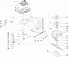 Rasenmäher 22177TE - Toro 53cm Heavy-Duty Recycler Mower (SN: 260001051 - 260999999) (2006) Spareparts ENGINE AND BLADE ASSEMBLY