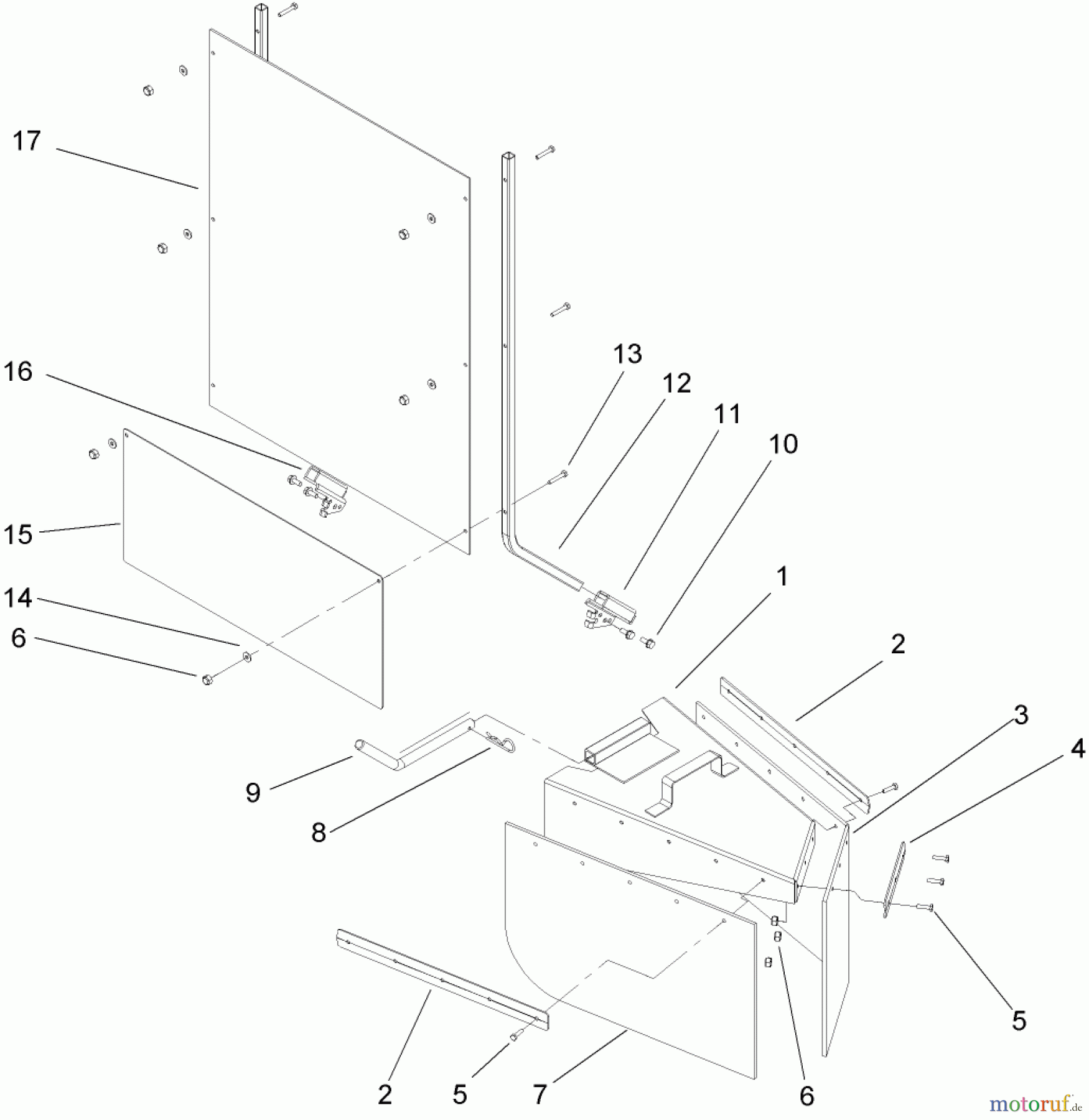  Compact Utility Attachments 22429 - Toro Stump Grinder, Dingo Compact Utility Loaders (SN: 280000001 - 280999999) (2008) SHIELD AND GUARD ASSEMBLY