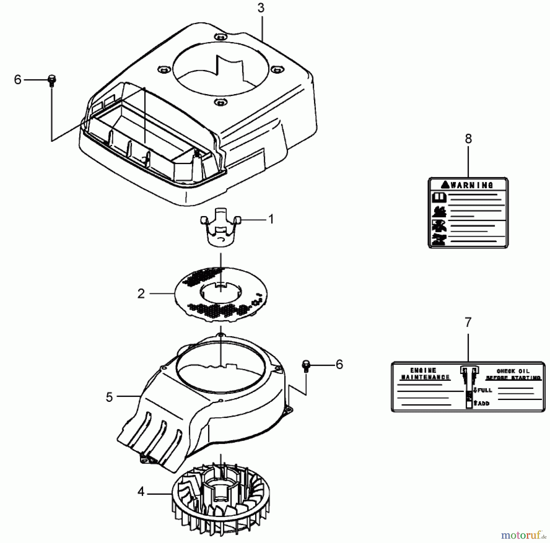  Rasenmäher 22178TE - Toro 53cm Heavy-Duty Rear Bagger Mower (SN: 290000001 - 290999999) (2009) COOLING EQUIPMENT ASSEMBLY