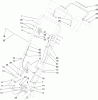 Rasenmäher 22187TE - Toro 53cm Heavy-Duty Recycler Walk-Behind Mower (SN: 312000001 - 312999999) (2012) Spareparts HANDLE ASSEMBLY