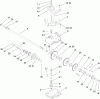 Rasenmäher 22189TE - Toro 53cm Heavy-Duty Rear Bagger Lawn Mower (SN: 312000001 - 312999999) (2012) Spareparts GEAR CASE ASSEMBLY NO. 110-2100