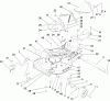 Rasenmäher 22191 - Toro 21" Heavy-Duty Recycler Walk-Behind Mower (SN: 280000001 - 280999999) (2008) Spareparts HOUSING, CHUTE AND WHEEL ASSEMBLY
