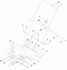 Rasenmäher 22191 - Toro 21" Heavy-Duty Recycler Walk-Behind Mower (SN: 280000001 - 280999999) (2008) Spareparts LOWER HANDLE ASSEMBLY