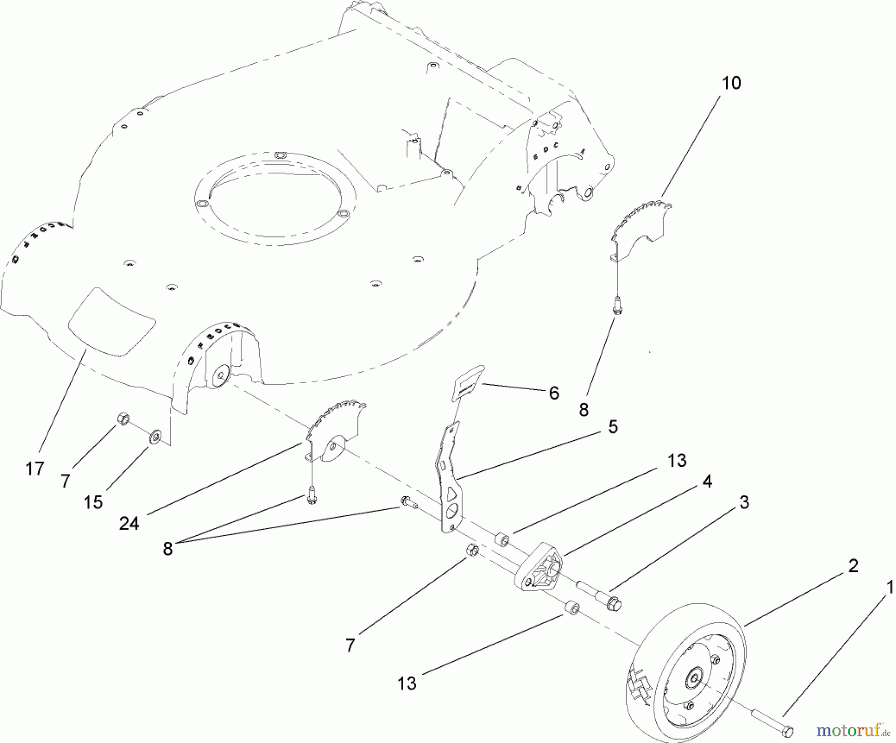  Rasenmäher 22194 - Toro PT21 Trim Mower (SN: 280000001 - 280999999) (2008) HEIGHT-OF-CUT ASSEMBLY