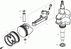 Rasenmäher 22196 - Toro 21" Heavy-Duty Recycler Walk-Behind Mower (SN: 310000001 - 310999999) (2010) Spareparts CRANKSHAFT AND PISTON ASSEMBLY HONDA GXV160UH2 T1AH