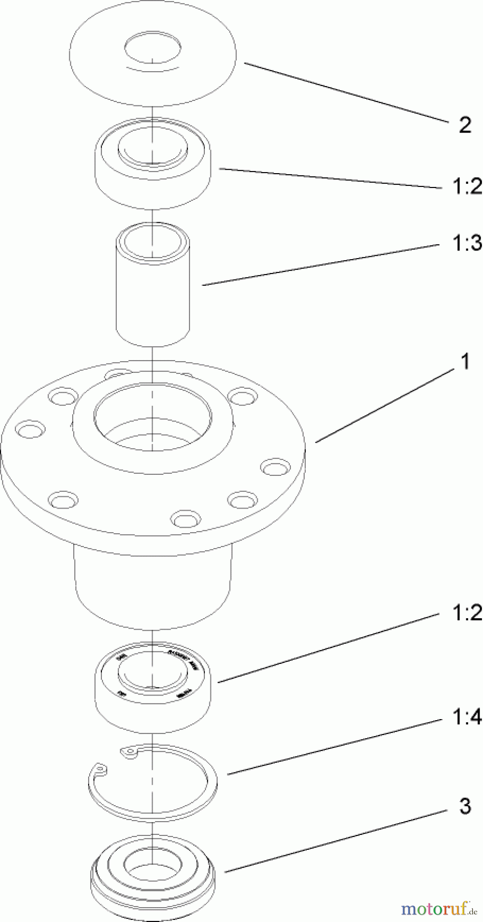  Rasenmäher 22200TE - Toro 66cm Heavy-Duty Rear Bagger Lawn Mower (SN: 270001001 - 270999999) (2007) CUTTER HOUSING ASSEMBLY NO. 107-4065