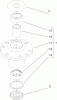 Rasenmäher 22200TE - Toro 66cm Heavy-Duty Rear Bagger Lawn Mower (SN: 280000001 - 280999999) (2008) Spareparts CUTTER HOUSING ASSEMBLY NO. 107-4065