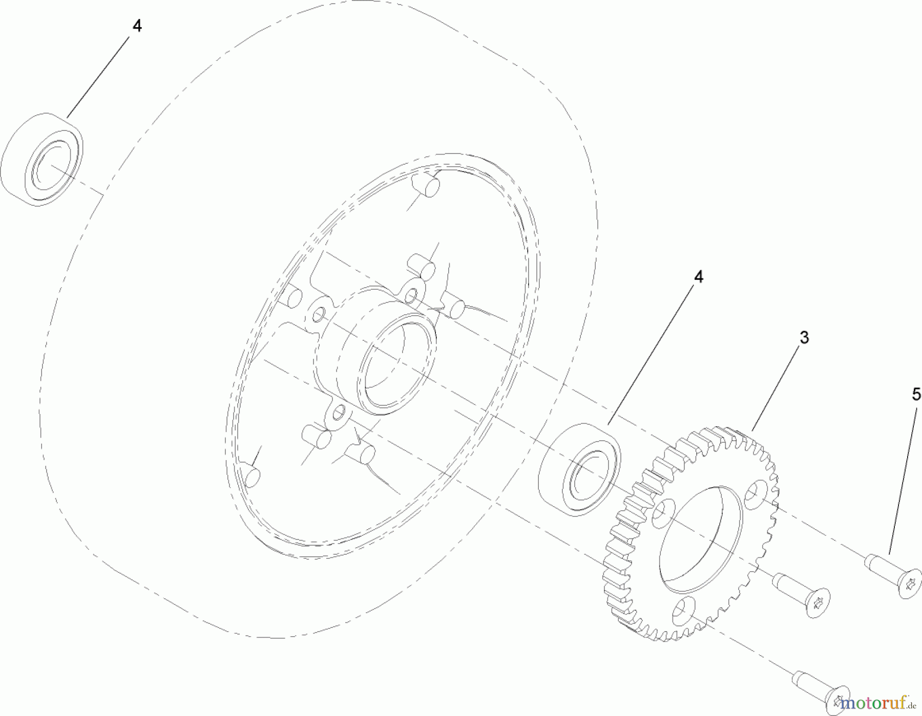  Rasenmäher 22200TE - Toro 66cm Heavy-Duty Rear Bagger Lawn Mower (SN: 280000001 - 280999999) (2008) WHEEL ASSEMBLY NO. 112-8707