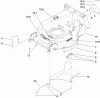 Rasenmäher 22200TE - Toro 66cm Heavy-Duty Rear Bagger Lawn Mower (SN: 310000001 - 310999999) (2010) Spareparts HOUSING ASSEMBLY