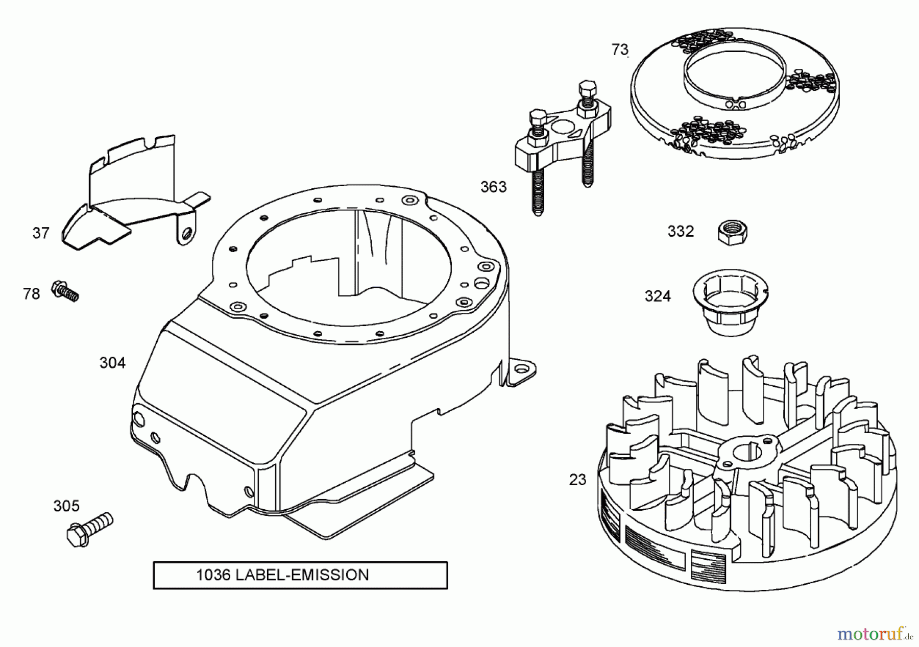  Rasenmäher 22242 - Toro Commercial Side-Discharge Lawnmower (SN: 250000001 - 250999999) (2005) BLOWER HOUSING ASSEMBLY BRIGGS AND STRATTON 12W802-1701-B1