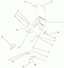 Rasenmäher 22260 - Toro Side Discharge Mower (SN: 89000001 - 89999999) (1998) Spareparts HANDLE ASSEMBLY