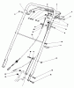 Rasenmäher 22621 - Toro Walk-Behind Mower (SN: 7000001 - 7999999) (1987) Spareparts HANDLE ASSEMBLY (MODEL NO. 22621)