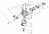 Rasenmäher 22580 - Toro Walk-Behind Mower (SN: 0000001 - 0999999) (1990) Spareparts CARBURETOR ASSEMBLY (MODEL NO. 47PK9-3)