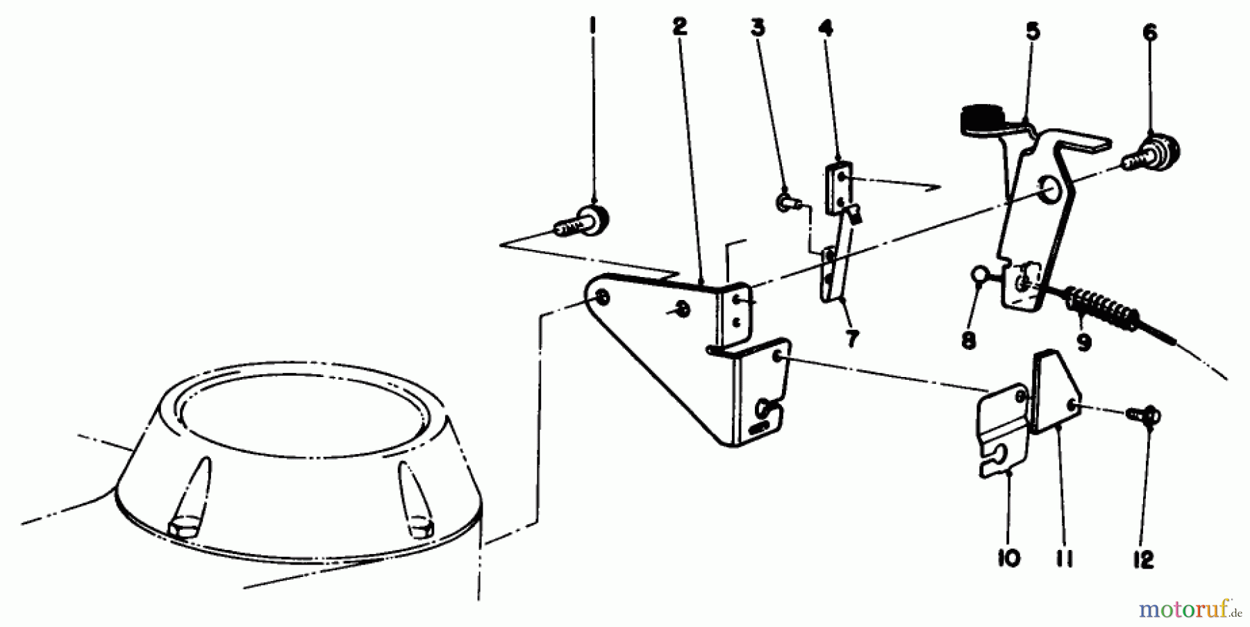  Rasenmäher 22581 - Toro Walk-Behind Mower (SN: 1000001 - 1999999) (1991) BRAKE ASSEMBLY