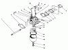 Rasenmäher 22581 - Toro Walk-Behind Mower (SN: 1000001 - 1999999) (1991) Spareparts CARBURETOR ASSEMBLY (MODEL NO. 47PL0-3)