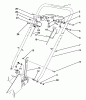 Rasenmäher 22581 - Toro Walk-Behind Mower (SN: 1000001 - 1999999) (1991) Spareparts HANDLE ASSEMBLY