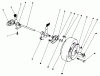 Rasenmäher 22581 - Toro Walk-Behind Mower (SN: 1000001 - 1999999) (1991) Spareparts REAR AXLE ASSEMBLY