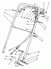 Rasenmäher 22621 - Toro Walk-Behind Mower (SN: 1000001 - 1999999) (1991) Spareparts HANDLE ASSEMBLY