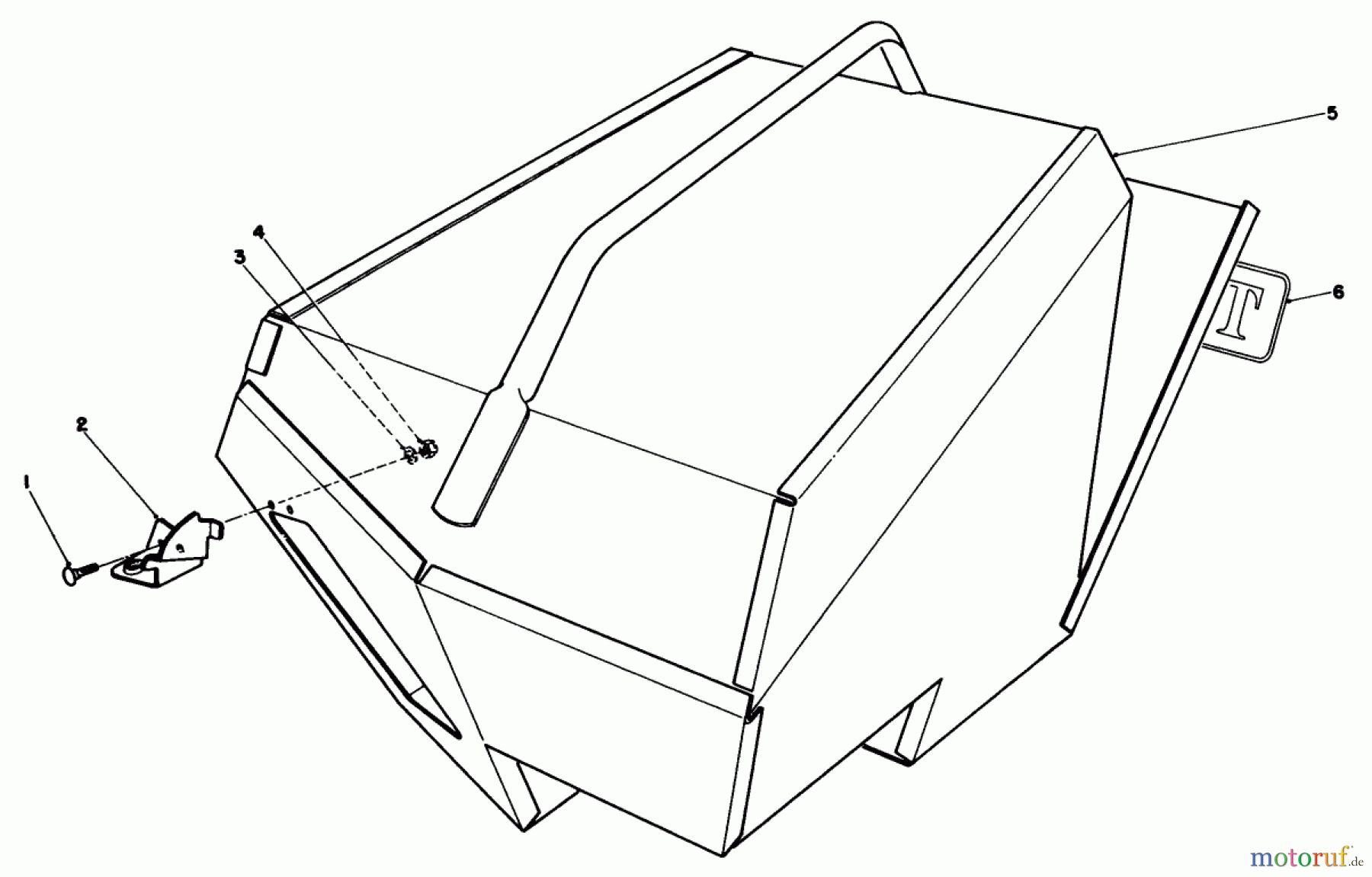  Rasenmäher 22622 - Toro Walk-Behind Mower (SN: 2000001 - 2999999) (1992) STEEL GRASS CATCHER (MODEL 22099) (OPTIONAL)