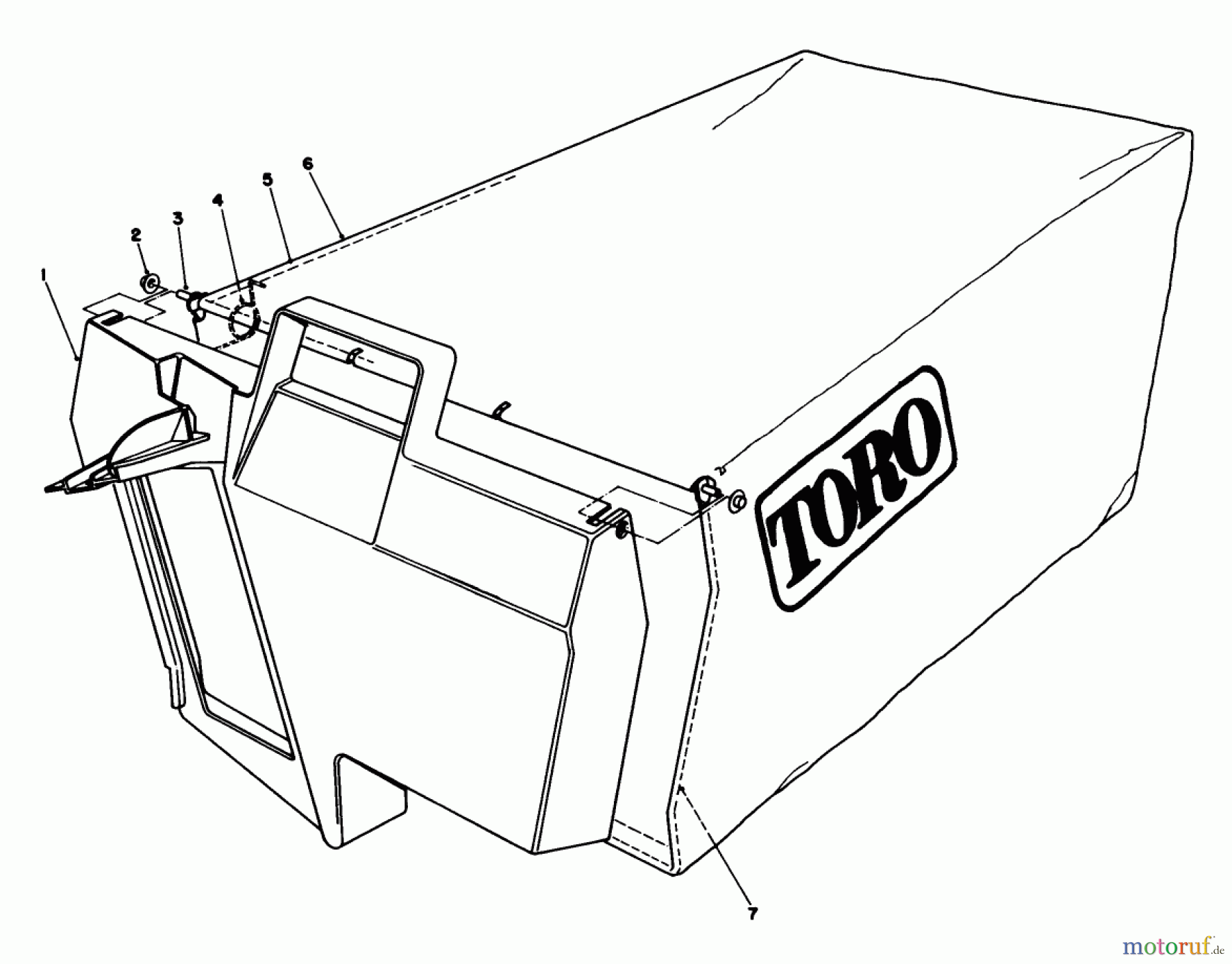  Rasenmäher 22621C - Toro Walk-Behind Mower (SN: 9000001 - 9999999) (1989) GRASS BAG ASSEMBLY NO. 11-5609