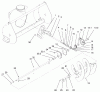 Compact Utility Attachments 22456 - Toro Snowthrower, Dingo Compact Utility Loader (SN: 210000001 - 210999999) (2001) Spareparts AUGER AND GEARCASE ASSEMBLY