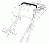 Rasenmäher 22700B - Toro Walk-Behind Mower (SN: 39000001 - 39999999) (1993) Spareparts HANDLE ASSEMBLY