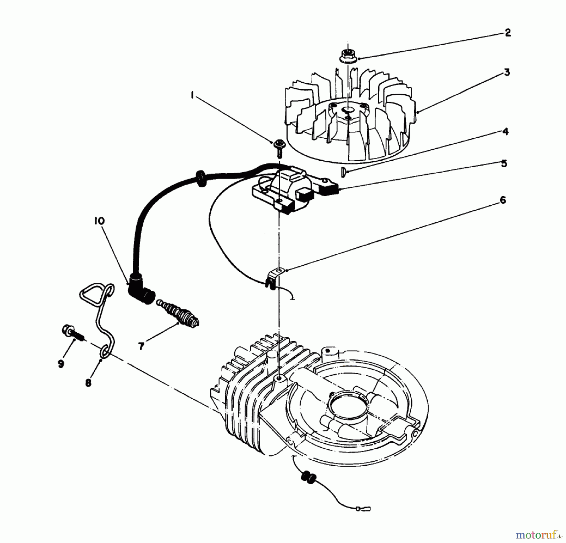  Rasenmäher 22700B - Toro Walk-Behind Mower (SN: 39000001 - 39999999) (1993) IGNITION ASSEMBLY (MODEL NO. 47PN2-3)