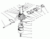 Rasenmäher 22700BC - Toro Walk-Behind Mower (SN: 5900001 - 5999999) (1995) Spareparts CARBURETOR ASSEMBLY (MODEL NO. 47PR4-3)