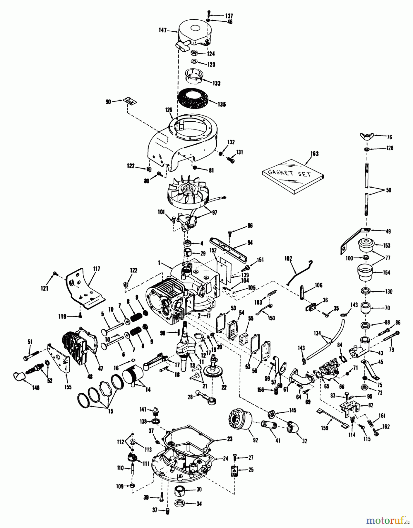  Rasenmäher 23100 - Toro Walk-Behind Mower (SN: 8000001 - 8999999) (1968) ENGINE NOS. V40-50008E&F AND V40-50037E&F