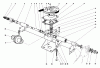 Rasenmäher 23144 - Toro Whirlwind Hevi-Duty Walk-Behind Mower (SN: 4000001 - 4999999) (1974) Spareparts GEAR CASE ASSEMBLY S.P. MODELS 23144 & 23123