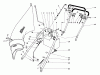 Rasenmäher 23144 - Toro Whirlwind Hevi-Duty Walk-Behind Mower (SN: 4000001 - 4999999) (1974) Spareparts HANDLE ASSEMBLY S.P. MODELS 23144 & 23123