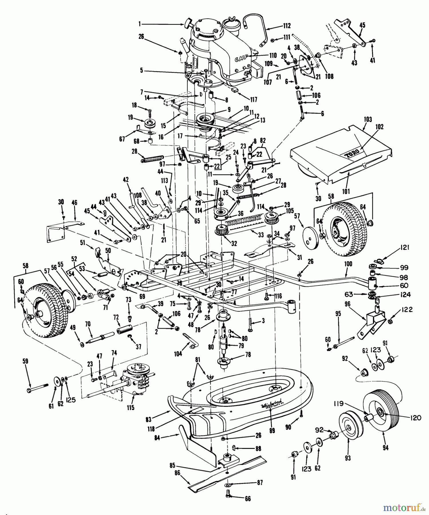  Rasenmäher 23301 - Toro Walk-Behind Mower (SN: 2000001 - 2999999) (1972) 34