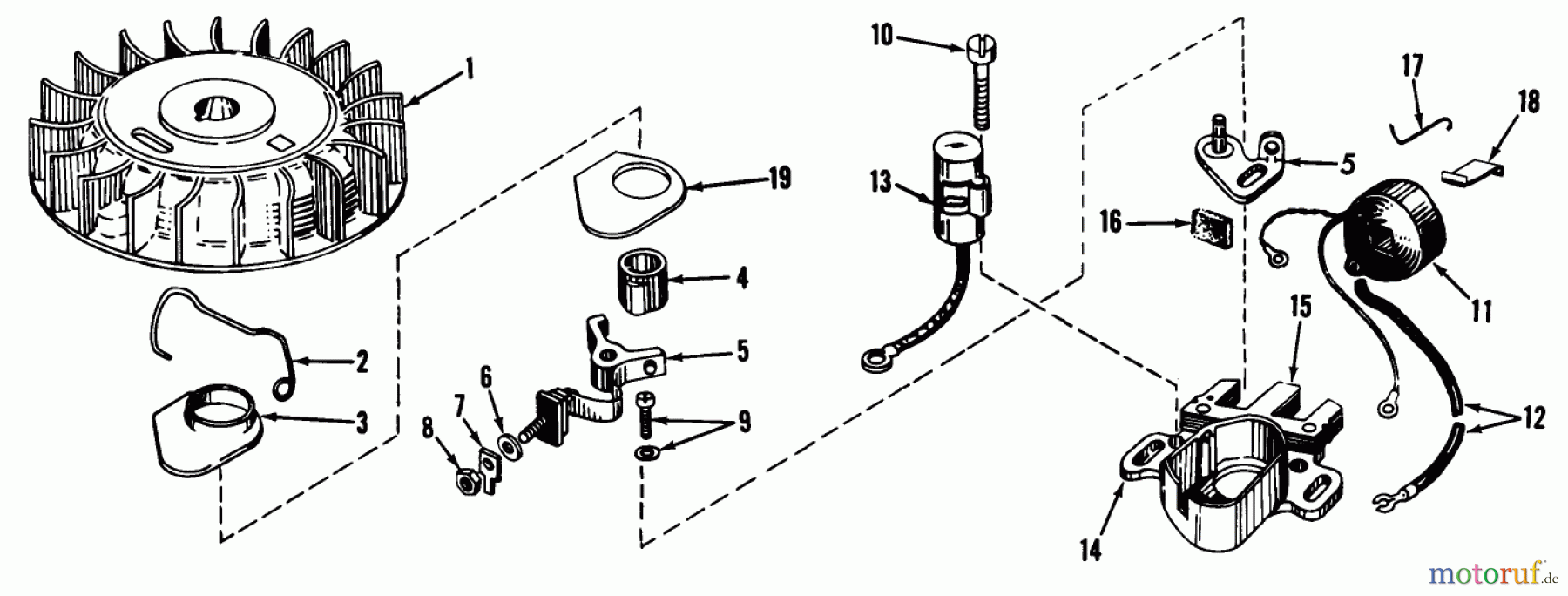  Rasenmäher 23301 - Toro Walk-Behind Mower (SN: 2000001 - 2999999) (1972) MAGNETO MODEL NO. 610689A