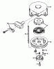 Rasenmäher 23201 - Toro Whirlwind Walk-Behind Mower (SN: 0000001 - 0999999) (1970) Spareparts REWIND STARTER NO. 590420 PARTS LIST
