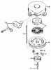 Rasenmäher 23267 - Toro Walk-Behind Mower (SN: 1000001 - 1999999) (1981) Spareparts REWIND STARTER NO. 590420