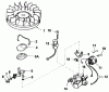 Rasenmäher 23267 - Toro Walk-Behind Mower (SN: 4000001 - 4999999) (1984) Spareparts MAGNETO MODEL NO. 611038