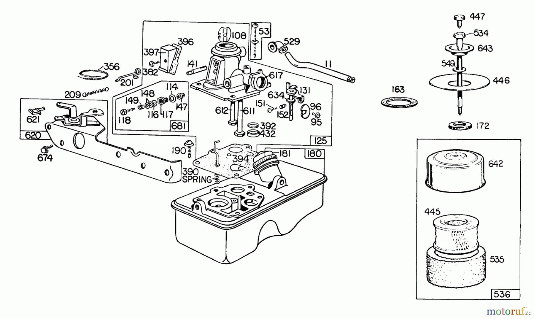  Rasenmäher 23400 - Toro Walk-Behind Mower (SN: 1000001 - 1999999) (1981) ENGINE BRIGGS & STRATTON MODEL 110908-0492-01 #1