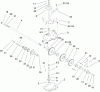 Rasenmäher 455E - Toro 21" Heavy-Duty Walk-Behind Rotary Mower (SN: 290000001 - 290999999) (2009) Spareparts GEAR CASE ASSEMBLY NO. 110-2100