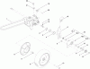 Rasenmäher 455E - Toro 21" Heavy-Duty Walk-Behind Rotary Mower (SN: 310000001 - 310999999) (2010) Spareparts HEIGHT-OF-CUT AND REAR WHEEL ASSEMBLY